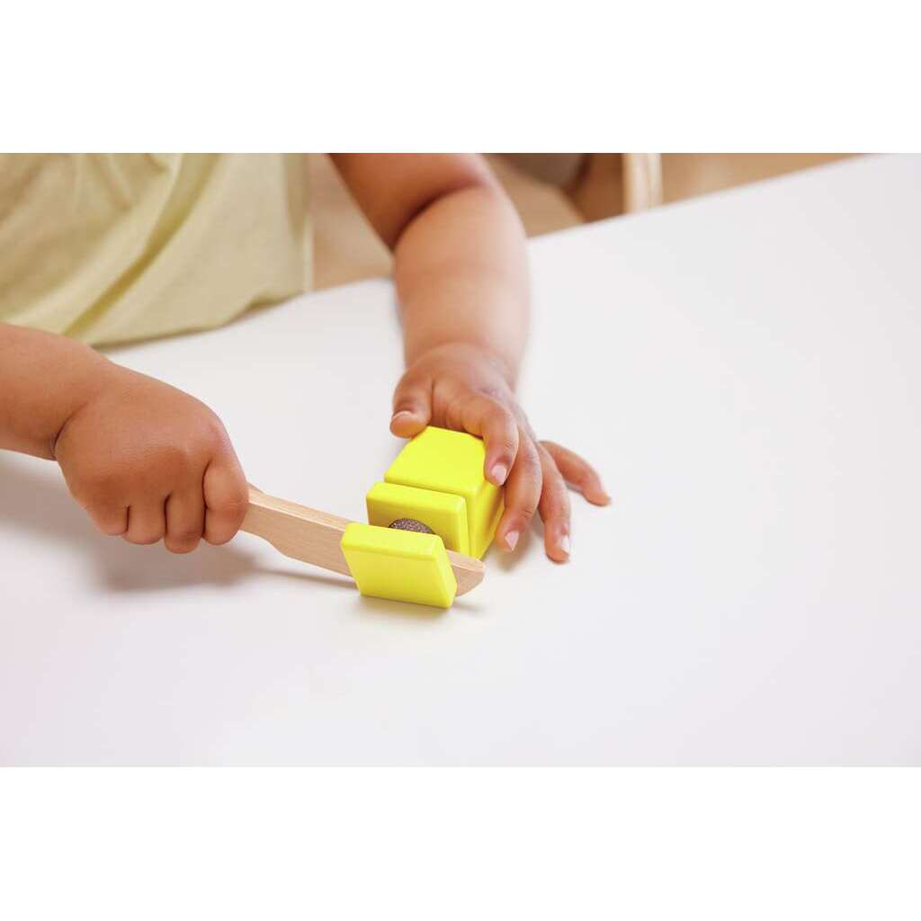 Hape Wooden Toaster Pretend Play Kitchen Set with Pop-Up Feature & Food Accessories