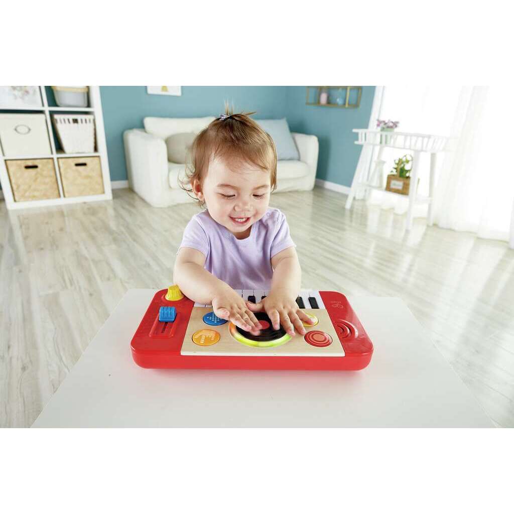 Hape Musical DJ Mixer Keyboard Toy with Lights, Sounds & Interactive Music Play Features