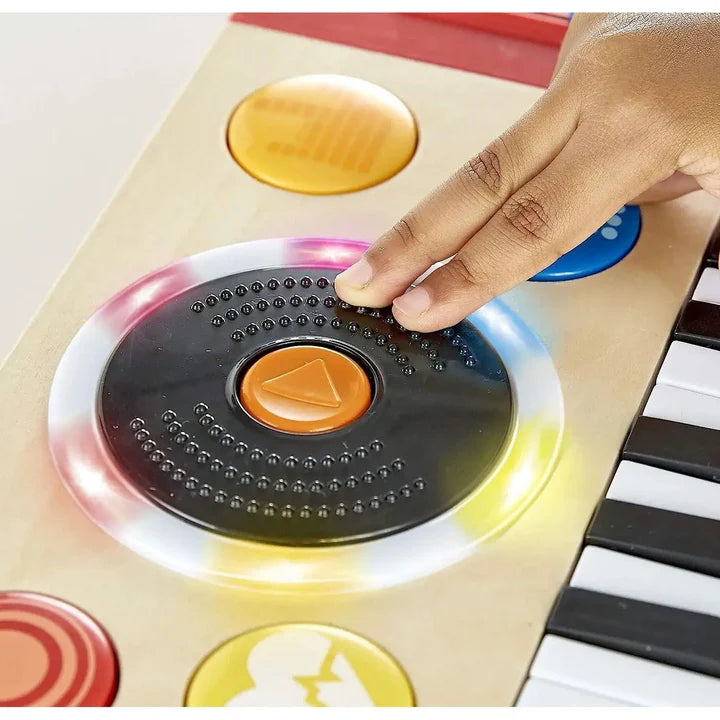 Hape Musical DJ Mixer Keyboard Toy with Lights, Sounds & Interactive Music Play Features