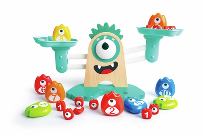 Hape Monster Math Scale Fun Educational Balance Toy with Number Weights & Problem Solving Game