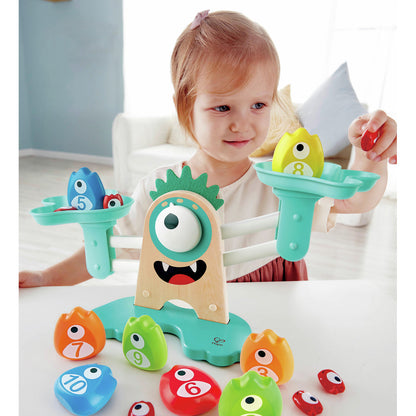 Hape Monster Math Scale Fun Educational Balance Toy with Number Weights & Problem Solving Game