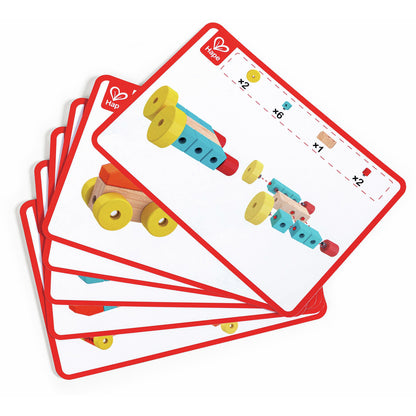 Hape Infinite Imagination Building Blocks – Premium Wooden Construction Set for Creative Play & Motor Skills Development