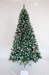 Nordic Luxury Christmas Tree with Pine Cones & Dense Real-Touch Foliage (Snow-Flocked)