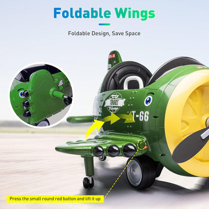 Turbo Wing Electric Car for Kids Ride On Airplane