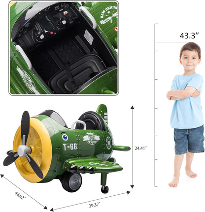 Turbo Wing Electric Car for Kids Ride On Airplane