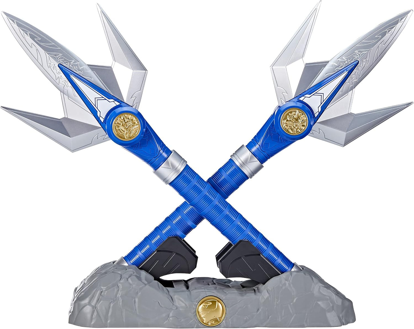 Power Rangers Lightning Collection Mighty Morphin Power Lance – Blue Ranger Collector Replica with Display Stand