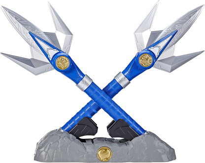 Power Rangers Lightning Collection Mighty Morphin Power Lance – Blue Ranger Collector Replica with Display Stand