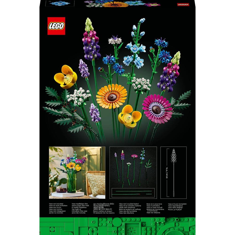 LEGO Icons Wildflower Bouquet 10313 Building Set (939 Pieces)