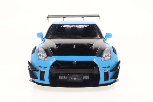 1:18 NISSAN GT-R (R35) W/ LIBERTY WALK BODY KIT 2.0 BLUE 2024 S1805817