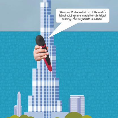 goDiscover Interactive Globe with Smart Talking Pen | DIY Talking Globe of Continents and Oceans in English, Spanish, French, German, and Arabic | Fun Educational Toy for Kids, Geography Learning