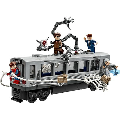 LEGO Marvel Spider-Man vs. Doc Ock Subway Train Scene Building Toy 76321