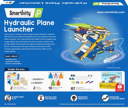 Smartivity 2in1 Hydraulic Aeroplane & Dart Launcher Toy for Kids 6-8-10-12-14 Years Old (PACK OF 6)