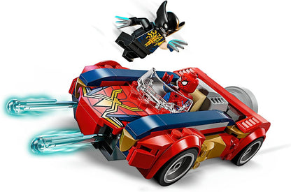 LEGO Marvel Spider-Man Car vs. Venomized Wolverine 76336 Super Hero Building Toy for Boys and Girls Aged 7+ - Spider-Man Supercar Playset with 2 Minifigures