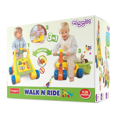 Giggles Walk N Drive, 3in1 Fun & Development Activity Toy (PACK OF 2)