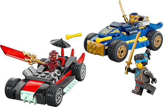 LEGO NINJAGO Rogue vs. Drix Race Car Duel Ninja Toy Playset 71840