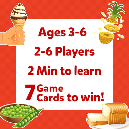 Skillmatics Card Game - Guess in 10 Junior Food We Eat, Quick Game of Smart Questions, Gifts & Fun Learning for Ages 3 to 6(pack of 5)