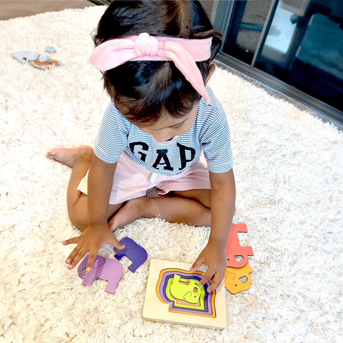 Curious Cub Montessori Learning Wooden Baby Toys | Box 12: 2.3 Yrs+| Montessori Toys for 2+ Year Old | Wooden Puzzles & Baby Toys for 2 Years|Develops Logical Thinking & Visual Skills|Christmas Gift