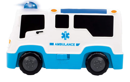 Giggles Rescue Ambulance, Multicolour Vehicle with Lights and Sounds, Develops Motor Skills (PACK OF 6)