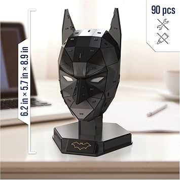 4D Build Batman Mask Detailed 3D Model Kit