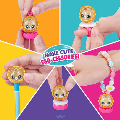 Rainbocorns Eggzania Surprise Mania, Surprise Eggs, 5 Mini Eggs, Stickers, DIY Jewelry, Slime)
