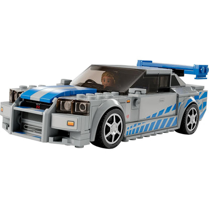 LEGO Speed Champions 76917 2 Fast 2 Furious Nissan Skyline GT-R R34 Car, 319 Pieces, 9+