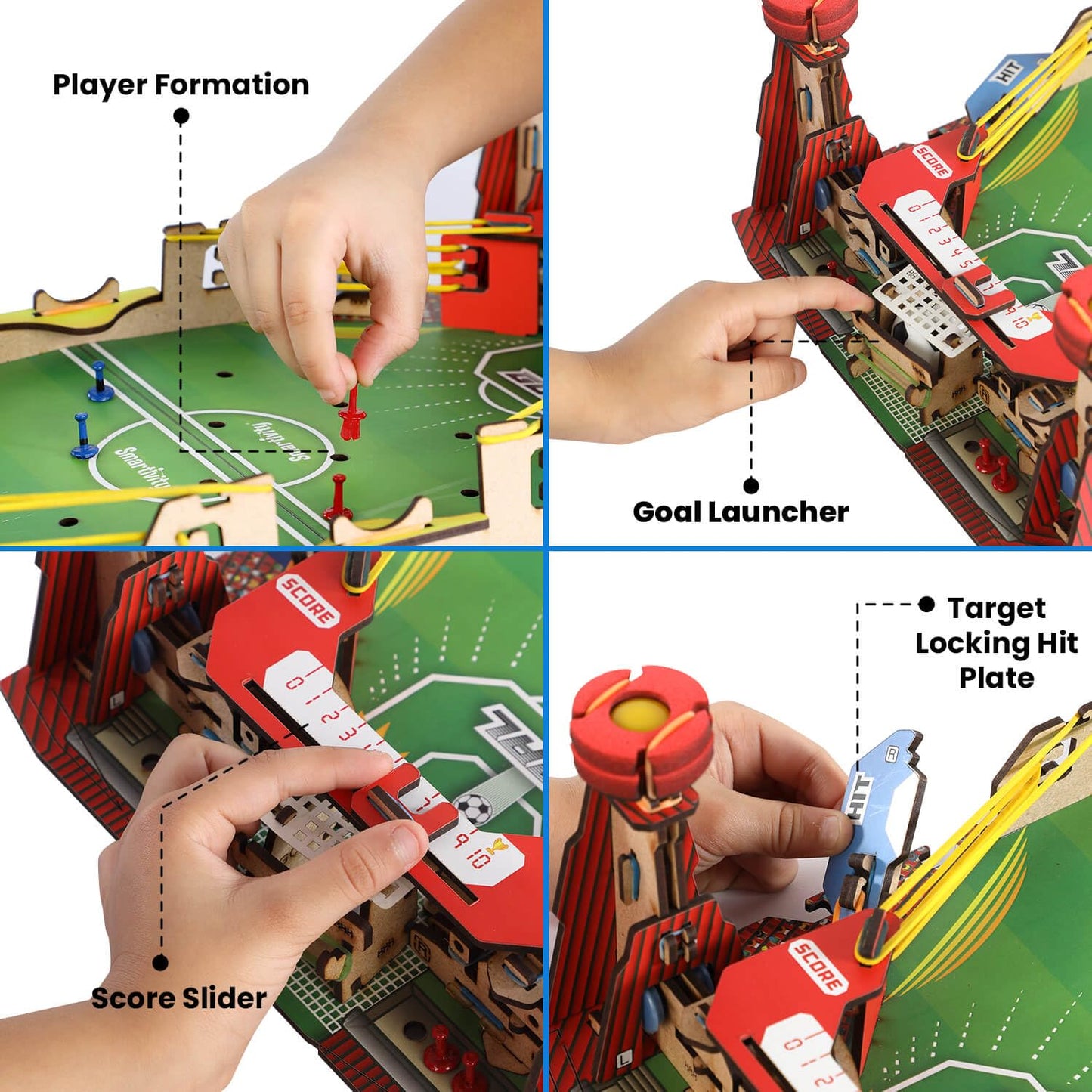 Smartivity DIY Mini Football, Soccer Table Stem Educational Fun Miniature Game Toys For Age 8 To 14, Toy For Boys & Girls 8-10-12-14, Science Toy(PACK OF 6)