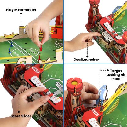 Smartivity DIY Mini Football, Soccer Table Stem Educational Fun Miniature Game Toys For Age 8 To 14, Toy For Boys & Girls 8-10-12-14, Science Toy(PACK OF 6)