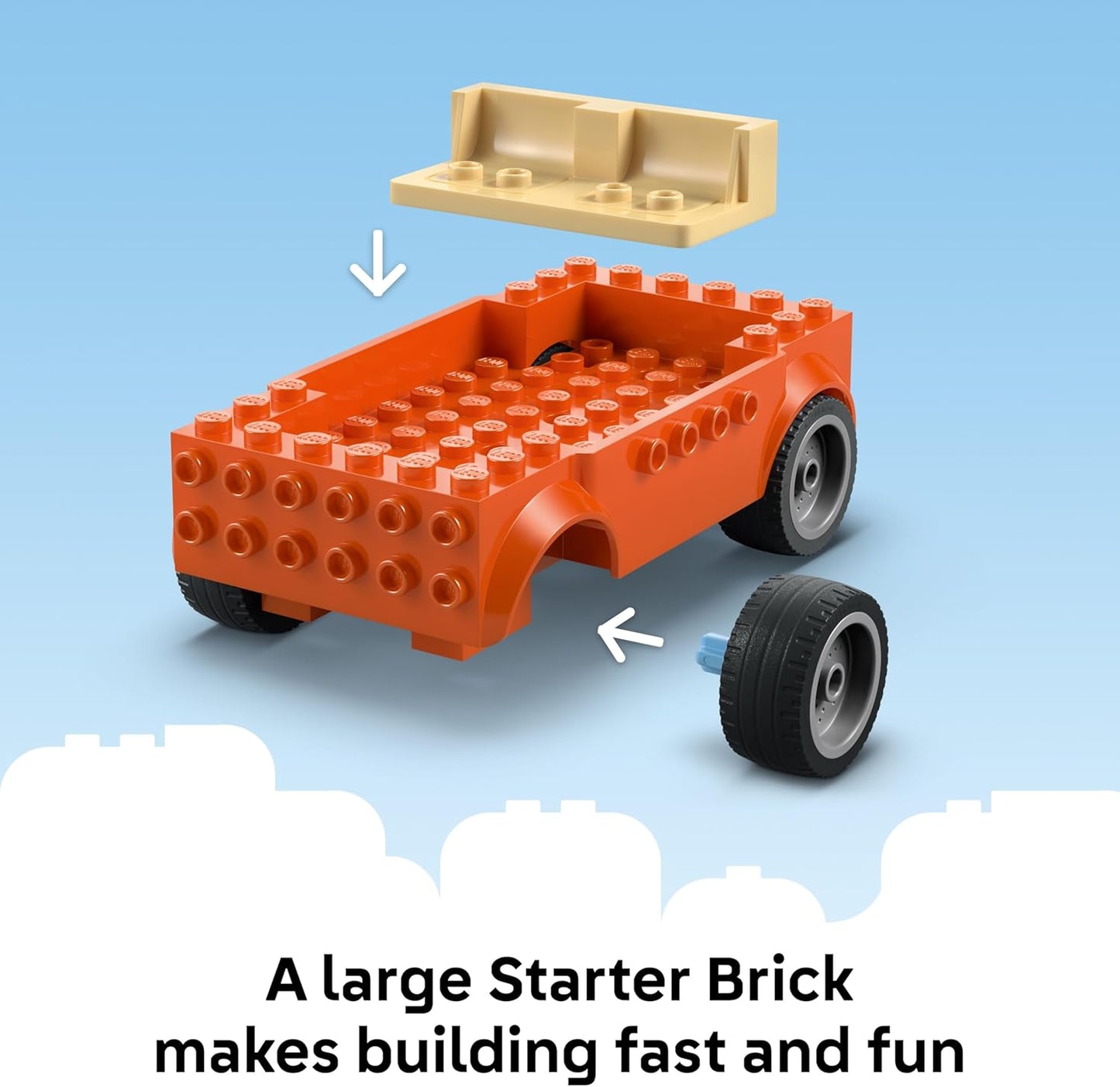 LEGO Bluey: Bluey’s Beach & Family Car Trip - Toddler Learning Toy for Kids 4+ - Includes Bluey, Bingo, and Mum Minifigures