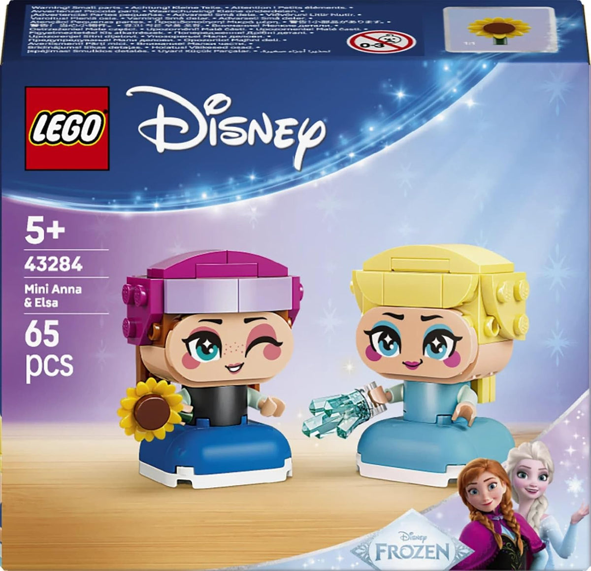 LEGO Disney Frozen Mini Anna & Elsa Building Set 43284, 65 Pieces, Ages 5+