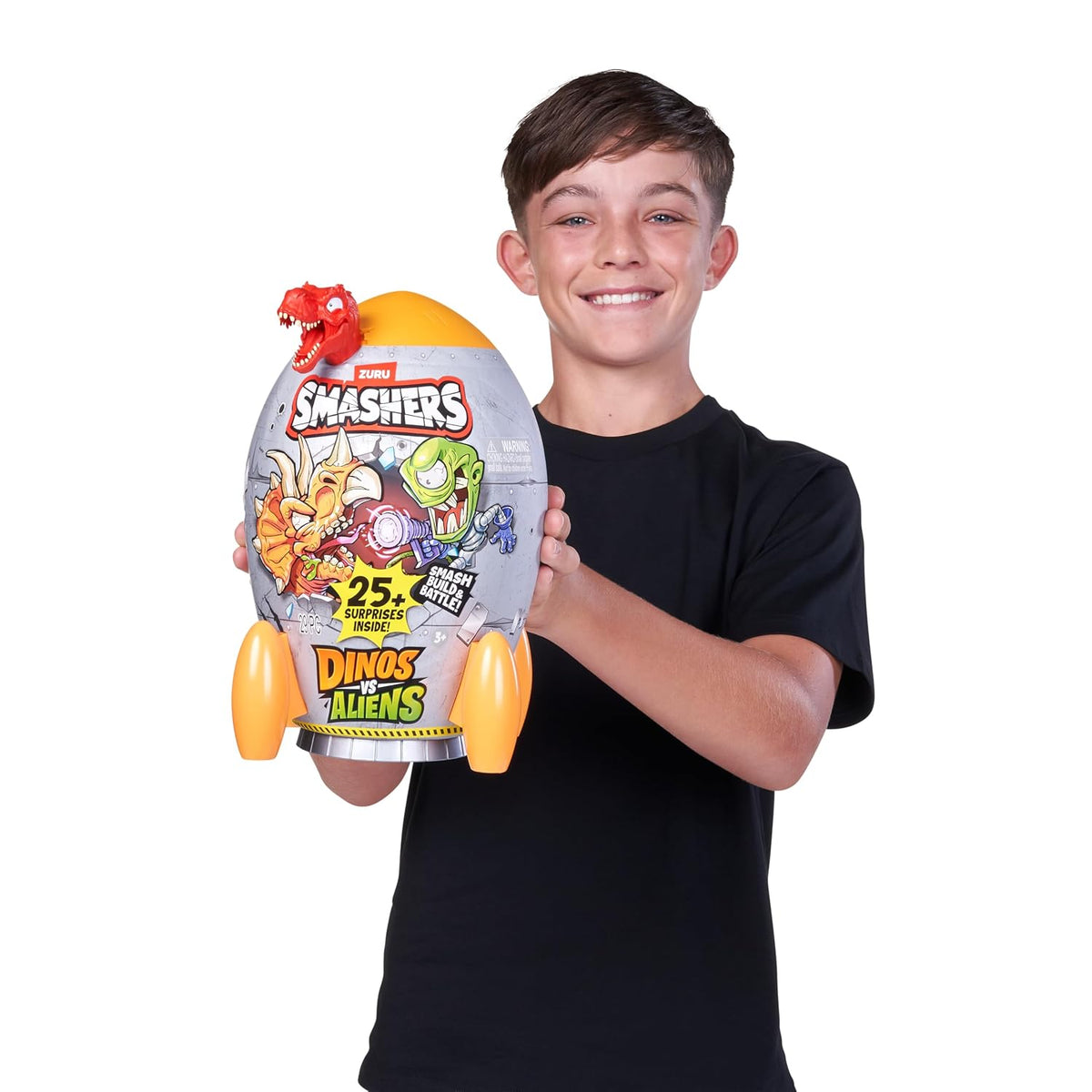 ZURU Smashers Dinos vs Aliens Rocket Surprise Toy – Dinosaur and Alien Adventure Set