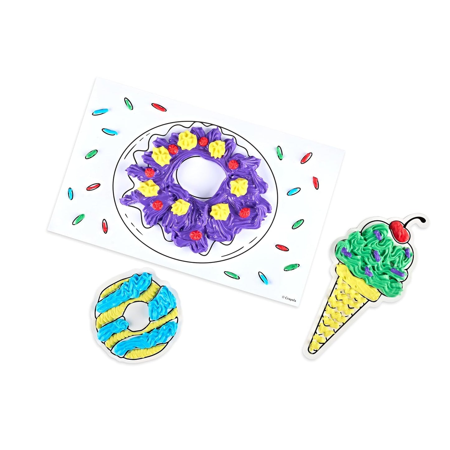 Crayola Kids Painting Kit Children’s Art Supplies, Craft Kit for Kids, DIY Whipped Paint Set, Canvas & Colour Sheets, Punch-Out Art Sheets, Creative Painting Toys, Non-Toxic Paint