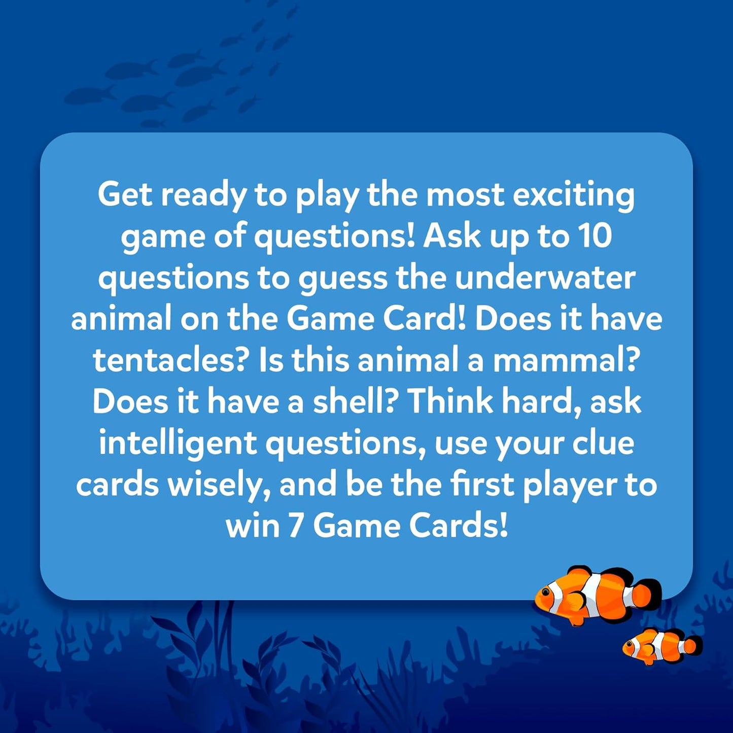 Skillmatics Card Game - Guess in 10 Underwater Animals, Gifts for 8 Year Olds and Up, Quick Game of Smart Questions, Fun Family Game(PACK OF 5)