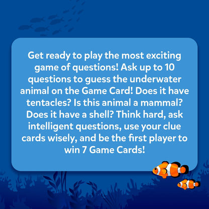 Skillmatics Card Game - Guess in 10 Underwater Animals, Gifts for 8 Year Olds and Up, Quick Game of Smart Questions, Fun Family Game(PACK OF 5)