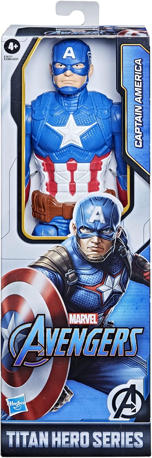Marvel Avengers Captain America Action Figure – Titan Hero Series Superhero Toy