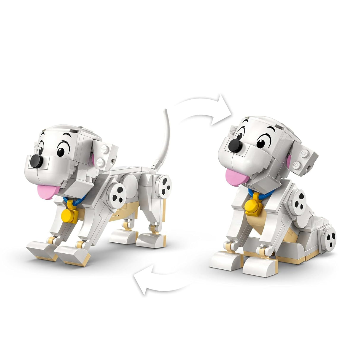 LEGO Disney 43271 Lucky & Penny 101 Dalmatians Puppies Building Set, 268 Pieces, 6+