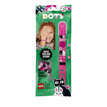 LEGO DOTS 41901 Funky Animals Bracelet DIY Jewellery Craft Set, 33 Pieces, Ages 6+