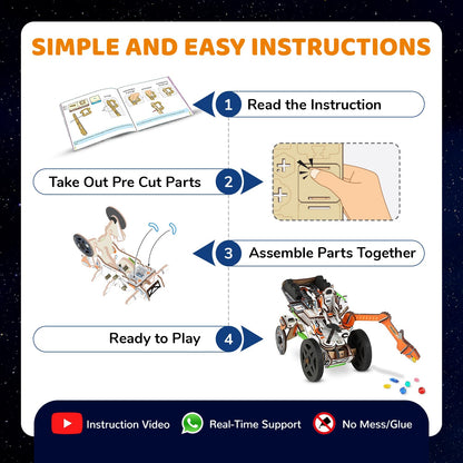 Smartivity Mars Mission Rover(Mangal Yaan) STEM DIY Kit for Kids 6-14 Years Old | Educational & Construction-Based Activity Game | Birthday Gifts for...(PACK OF 6)