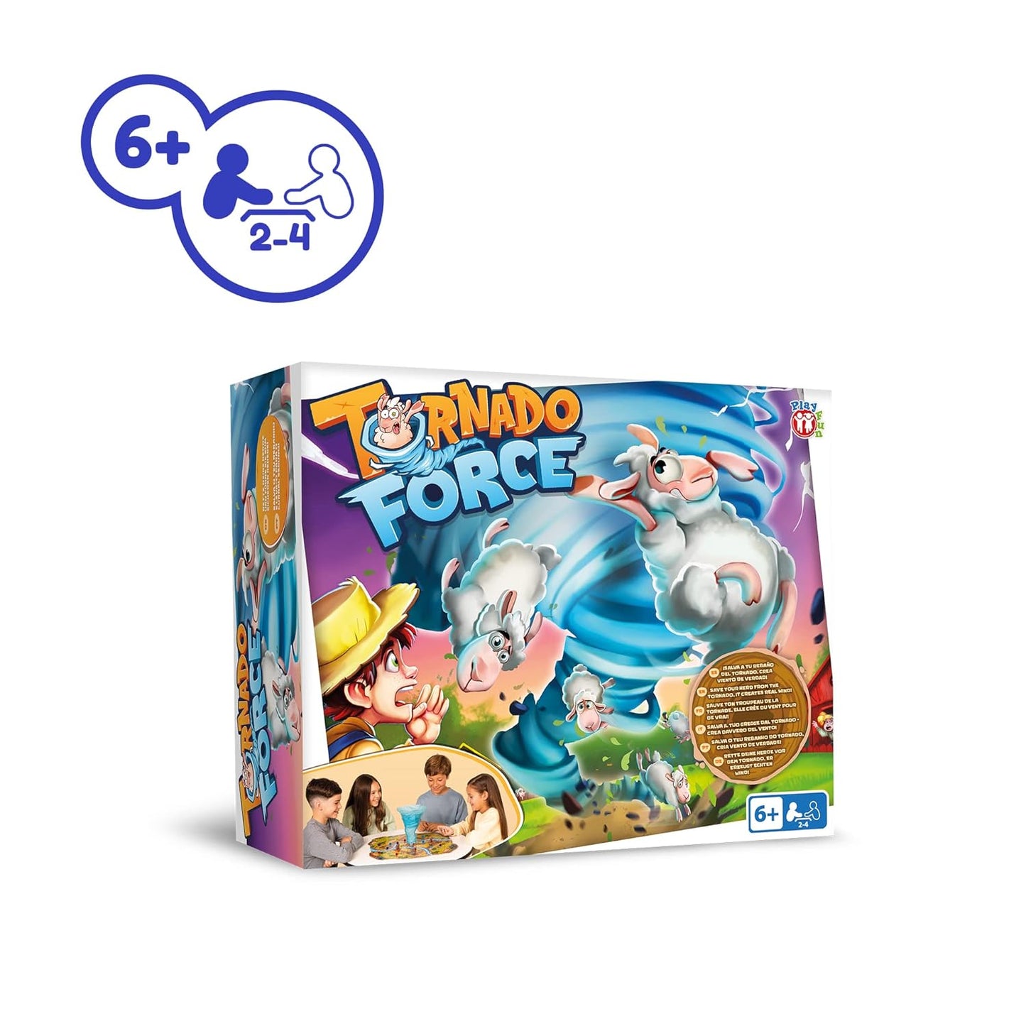 Games Tornado Force 2-4 Players, Strategic Board Game for Boys and Girls, Family Game (PACK OF 6)