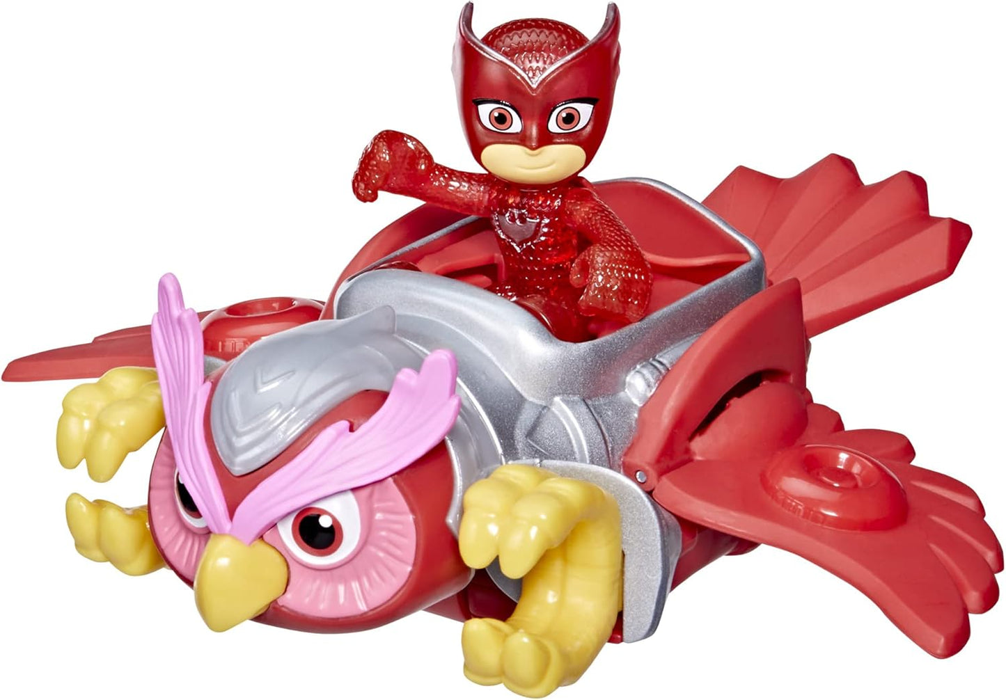 PJ Masks Animal Power Owlette Animal Rider Deluxe Vehicle Preschool Toy, Eagle Owl Toy with Owlette Action Figure, Ages 3 and Up