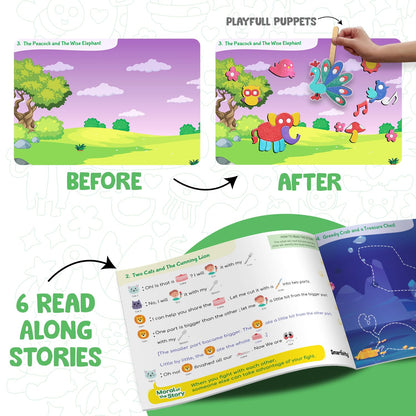 Smartivity Art & Craft Activity Kit- Foil Magic Animals Theme Craft Kit for Kids Age 4-10 Years, 100+ Foil Sheet, 10 Canvases, 170+ Stickers, Birthday Gift for Boys & Girls Ages 4,5,6,7,8,9,10(PACK OF 6)