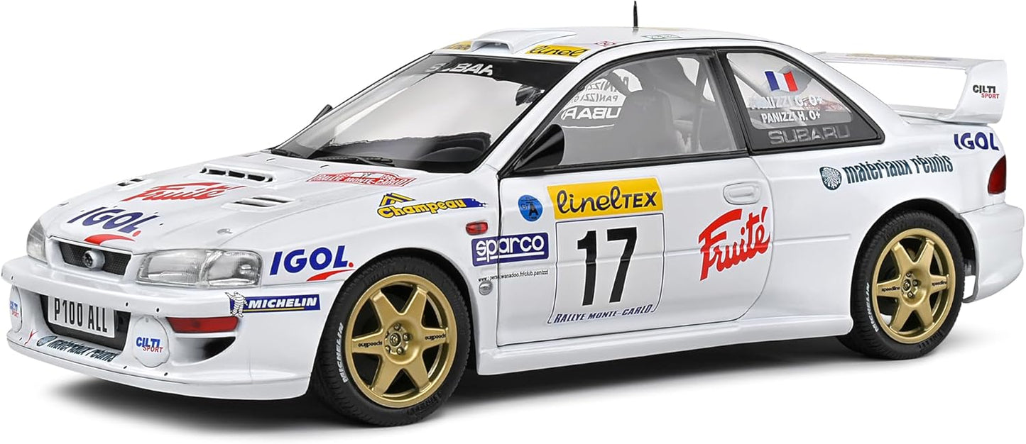 solido 1:18 Subaru Impreza S5 WRC99 22B Blue 17 Panizzi/Panizzi Rally Monte Carlo 1999