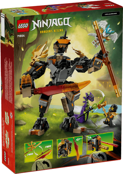 LEGO NINJAGO Cole's Mission Mech & Dragon Zane 71854