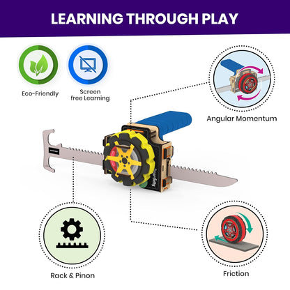 Smartivity Crazy Wheels STEM DIY Fun Toys | Spin Speed - 1800 RPM | Fast Speed, Amazing Stunt & Jump Actions | Educational & Construction based...(PACK OF 6)