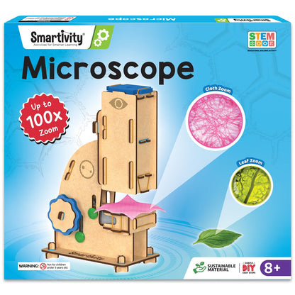 Smartivity DIY Microscope 100x Zoom Toy for Kids Age 8-10-12-14 Years Old(PACK OF 6)