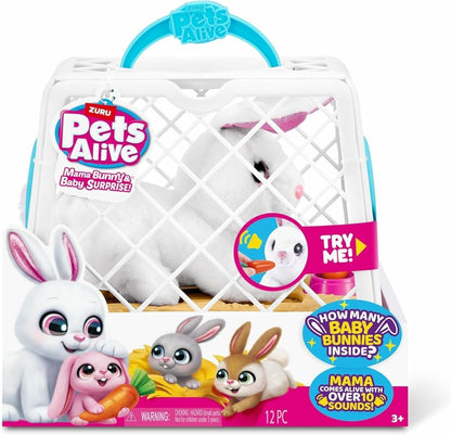 Zuru Germany GmbH Pets Alive - Mama & Baby Surprise Bunny