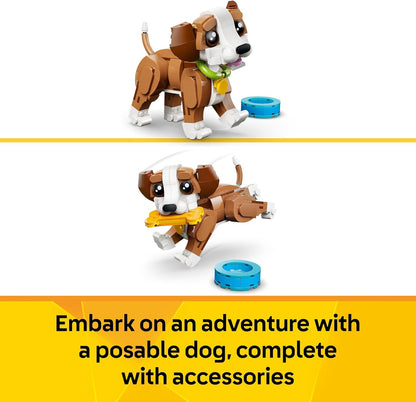 LEGO Creator 3in1 Cute Animals: Playful Puppy Dog Toy  31382