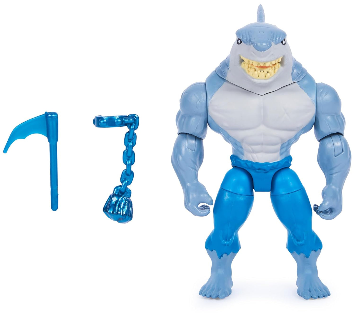 DC Comics, Batman and Robin vs The Joker and King Shark, 10 cm Action Figures