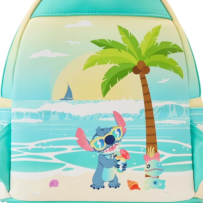 Loungefly Disney Stitch Sandcastle Beach Surprise Mini Backpack, Multi, One Size, Backpack