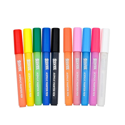 Scentos Scented Acrylic Paint Markers (PACK OF 10)