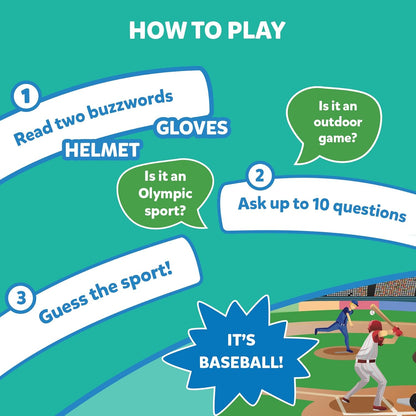 Skillmatics Guess in 10 Sports, Perfect for Boys, Girls, Kids, and Families Who Love Card Games, Toys, Travel Games, Gifts for Ages 6, 7, 8, 9 and Up(PACK OF 5)